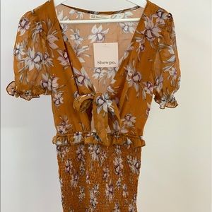 Showpo tie front dress